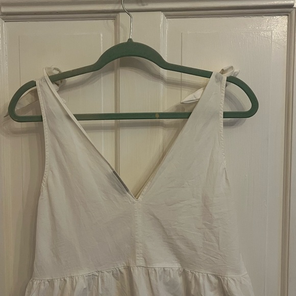 TOPSHOP Ivory Pintuck Button-Down Mini Dress - Picture 3 of 4